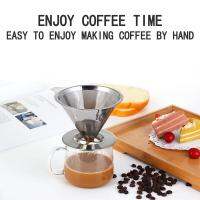 สแตนเลสที่กรองกาแฟยกเทช่องทางBrewหยดชาโลหะตะกร้าปิกนิกเครื่องมือReusable Kitchen Coffeeware