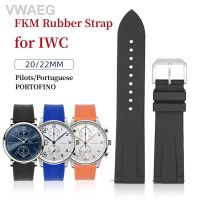 ดั้งเดิม✴สายนาฬิกายางฟลูออรีน FKM สำหรับ IWC PILOT PORTOFINO Band สำหรับสร้อยข้อมือเจ้าชาย Le Petit สายปล่อยเร็ว20มม. 22มม.