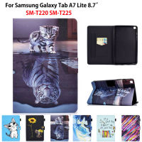 สำหรับ Samsung Galaxy Tab A7 Lite 8.7กรณี SM-T220 SM-T225 T220 T225แท็บเล็ต Tiger ทาสีฝาครอบปลอก