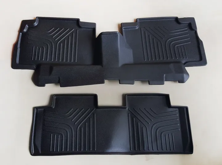 Floor Matting Rubber for Mitsubishi Montero 2016 to 2020 All Black
