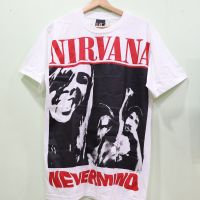 เสื้อNirvana ลายโอเวอร์ปริ้น สไตล์วินเทจ สกรีนทั้งตัว ผ้านอก เสื้อOVP เสื้อโอเวอร์ไซส์ เสื้อวงดนตรีต่างประเทศ เสื้อวงร๊อค