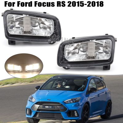 ↂ◄ Fog Light For Ford Focus RS 2015 2016 2017 2018 Fog Lights Headlight Lamp ABS Moulding Case Car Exterior Accessories Left Right
