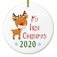 Christmas Ornaments,Reindeer with Mask,Cute Gifts Holiday Decorationstree Decoration Gifts