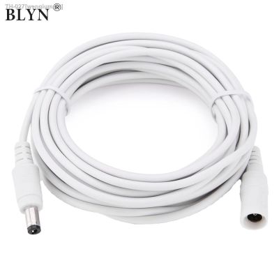 ♙☁﹍ White 12V DC Extension Cable 1M 5M 10M 20M Cable Connector 5.5mmx2.1mm Plug For CCTV Camera Power Cord 12V Adapter LED Strip