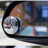 2pcs Car Rearview Convex Mirror for parking safety 360 Degree Rotable Rimless Universal wide angle Round blind spot mirrors