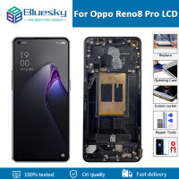 Amoled ของแท้6.7 สำหรับ8pro Oppo Reno8 Pro หน้าจอสัมผัส Lcd ประกอบดิจิทัลสำหรับ Reno 8 Pro อะไหล่จอแสดงผล LCD CPH2357