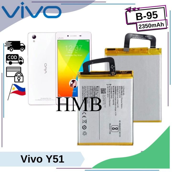 แบตเตอรี่-ใช้สำหรับเปลี่ยน-vivo-y51-y51l-y51s-y51t-original-battery-model-b-95-2350mah-แบตเตอรี่รับประกัน-6-เดือน