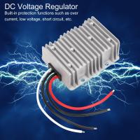 โมดูลแปลงแรงดันไฟฟ้าตัวควบคุมแรงดันไฟฟ้า DC 9-36V ถึง 24V10A IP68 กันน้ำสำหรับรถกอล์ฟตัวควบคุมแรงดันไฟฟ้าโมดูลแปลงแรงดันไฟฟ้ารถยนต์