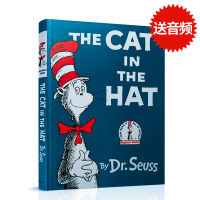 The cat in the hat Dr. Seuss early childhood reading book Liao Caixing book list English Enlightenment hardcover picture book