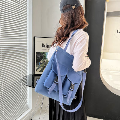 New Bags Large Capacity Canvas Bag Womens Crossbody Korean Style Student Harajuku Japanese One Shoulder Big Bag Schoolbag College Style