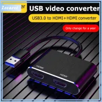 Zevaret ตัวแปลง Usb 3.0 เป็น Dual Hdmi หน้าจอ 4k HD Type C