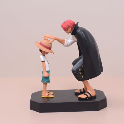 Anime One Piece Figure Toys Q Version of Luffy PVC Anime Character Static StatueFor Home Office Car DecorFans Collectibles ToyDesktop Ornament