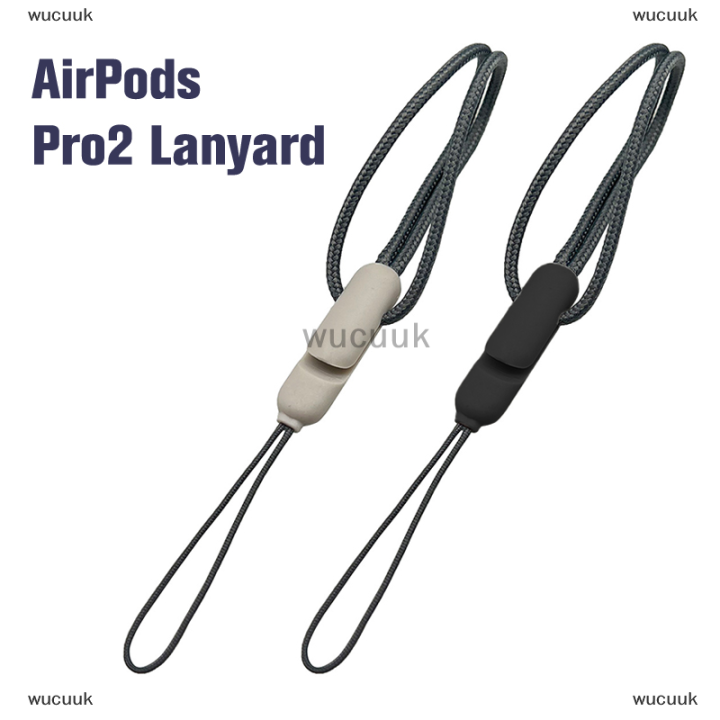 wucuuk-1pcs-สำหรับ-airpods-incase-lanyard-anti-lost-rope-สำหรับ-airpods-pro-2nd-generation-สายรัดล้างทำความสะอาดได้-anti-drop-charging-box-lanyard-tpu-high-quality-lanyard