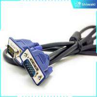 Shiwaki VGA-VGA VGA ตัวผู้15ขา15ขาสายเคเบิลตัวผู้4.9ฟุต/1.5เมตร