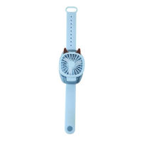 Portable Mini Watch Fan Handheld Third Gear Speed USB Fan for Home Office Outdoor Travel Kids Wrist Cooler Watch w light