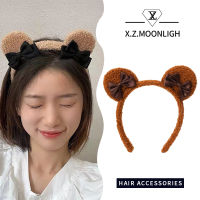 X.z.moonligh】ที่คาดผมผ้ากำมะหยี่หูรูปหมีน่ารักสไตล์ใหม่สำหรับเด็กผู้หญิงเครื่องประดับผมน่ารักสำหรับเด็กที่คาดผมเครื่องประดับผมทันสมัยเครื่องประดับผม