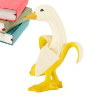 Cute Duck Decor Portable Resin Peeled Banana Duck Art Outdoor Animal Decor Figurines Decorative Duck Art Statue Garden Decor for Garden Patio Lawn Yard pretty good