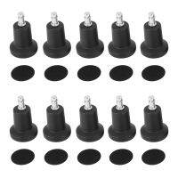 High Profile Bell Glides Replacement for Office Chair Without Wheels &amp; Bar Stool, Fixed Stationary Caster Glide, 10-Pack