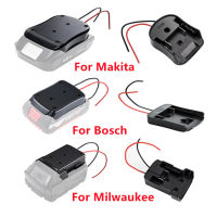 18V 14.4V แบตเตอรี่ Mount Dock Power Connector พร้อม14Awg สายไฟตัวเชื่อมต่ออะแดปเตอร์เครื่องมือสำหรับ Makita Milwaukee อุปกรณ์เสริม