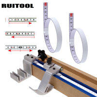 Miter Track เทปวัด Self Adhesive เมตริกเหล็กไม้บรรทัด Miter Saw Scale สำหรับ T-Track Router ตาราง Saw Band Saw งานไม้เครื่องมือ