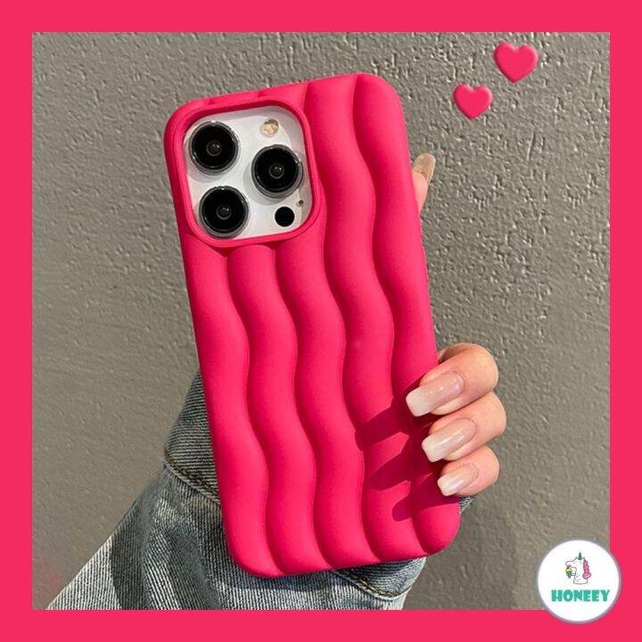 เคสโทรศัพท์มือถือนิ่ม-กันกระแทก-เต็มตัว-ลายระลอกน้ํา-สีแคนดี้-หลากสี-สําหรับ-iphone-14-13-12