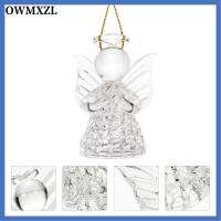 OWMXZL โปร่งใสโปร่งใส เครื่องประดับแก้ว Cherub แก้วบอโรซิลิเกตทรงสูง ของตกแต่งบ้าน เครื่องประดับแก้วสำหรับตกแต่ง ของใหม่ ของขวัญสำหรับเด็ก ตกแต่งเทวดาแก้ว บ้านในบ้าน