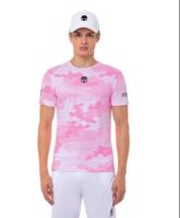 Hydrogen Tech Camo Tee - camo fuchsia/white