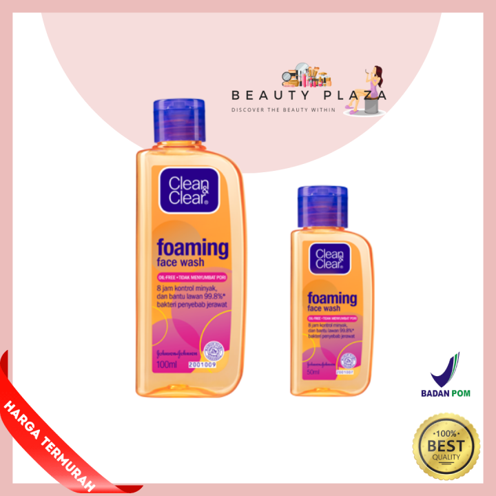 Clean And Clear Foaming Face Wash 100ml 50ml Lazada Indonesia