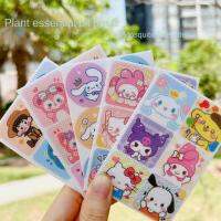 Sanrios Anime Cinnamoroll Kuromi Hello Kitty Outdoor Anti-Mosquito Stickers Kawaii Portable Natural Plant Essential Oil Stickers  Electric Insect Kill