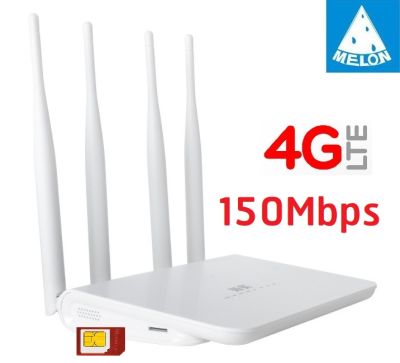4G Router เราเตอร์ ใส่ซิมปล่อย Wi-Fi ,300Mbps 2.4Ghz รองรับ 4G ทุกเครือข่าย Ultra fast Speed ใช้งาน Wifi ได้พร้อมกัน 32 users Melon LT17Plus