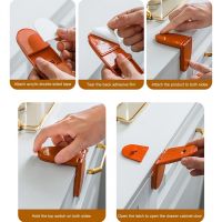 Useful Self-Adhesive Cabinet Door Lock Easy to Use Cabinet Refrigerator Avoid Hands Pinching Safety Lock Anti-pinch Hand