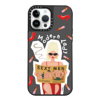 《KIKI》CASE.TIFY Creative Modern Girl High-end mirror Phone case for iphone 14 14pro 14promax 13 13pro 13promax High quality drop and shockproof hard case 12 12pro 12promax 11 Cute Graffiti elegant graffiti sticker pattern New Design ins style popular