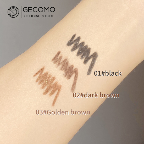 Gecomo bút kẻ mắt lâu trôi màu cao trang điểm mắt chống nước - ảnh sản phẩm 3