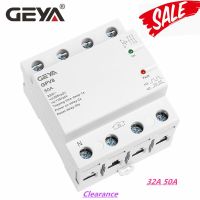 Geya Din Rail การฟื้นฟูอัตโนมัติเชื่อมต่อมากกว่าแรงดันไฟฟ้าและภายใต้แรงดันไฟฟ้ารีเลย์ป้องกันอุปกรณ์ป้องกัน180v-265vac