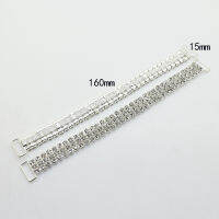 NEW 10pc 3 Rows Charm Chain Connectors Bikini Buckle Reinforcement Of Flat Chains Metal Crystal Rhinestone Bikini Buckle Factory