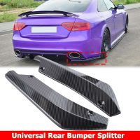 Rear Bumper Diffuser Splitter Canard Spoiler Lip Sticker For AUDI A3 A4 A5 A6 A7 B8 S3 2015 -2019 2020 2022 Car Accessories Cables