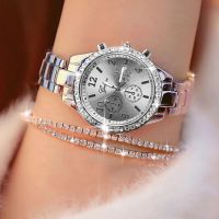 2022 Ladies Quartz Wrist Watches Dress Watch Women Crystal Diamond Watches Stainless Steel Silver Clock Women Montre Femme 2022