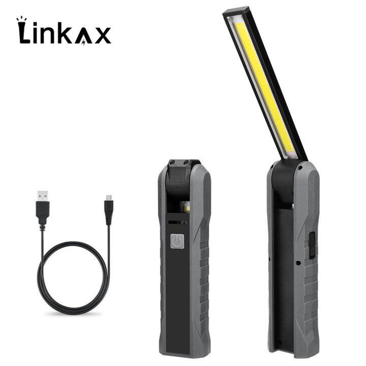 portable-cob-flashlight-torch-usb-rechargeable-led-work-light-magnetic-cob-lanterna-hanging-hook-lamp-for-outdoor