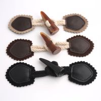 Toggle Buttons Coat Buckles Closure Duffle Sew Clothing Diy Button Fasteners Pu Horn Sewing Wooden Fastener Vintage Toggles