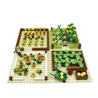 Farm Animals Moc Building Blocks Accessories Parts Vegetable Fruit Tree Bricks Compatible City Blocks Montessori Toys for Kids