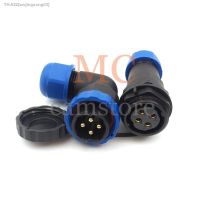 ♦ SD20 4pin Waterproof connectors male femaleIP67 LED power cable wire connectors Aviation bulkhead plug socket