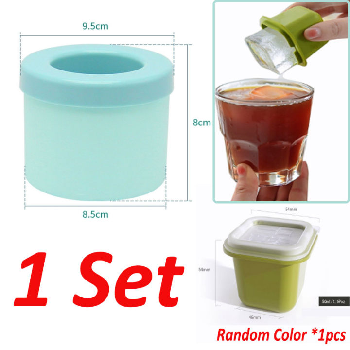 Ice Cubes Tray Making Freeze Quickly Safety Silicone Creative Design Frozen  Drink Maker Ice Bucket Cup