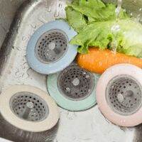 Silicone Sink Drains Bathtub Plugs Strainer Shower Floor Drain Hair Filter Anti-blocking Plug Accessories