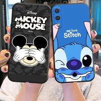 Disney Mickey Mouse Phone Case For Samsung Galaxy A11 A20 A21S A52 4G 5G A71 4G 5G A72 Carcasa Black Coque Silicone Cover Funda