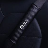 2PCS Car Seat Belt Cover Car Safety Belt Cushion Driver Shoulder Protector For Fiat Abarth 500 Abarth 124 Car Seatbelt Pads Seat Covers