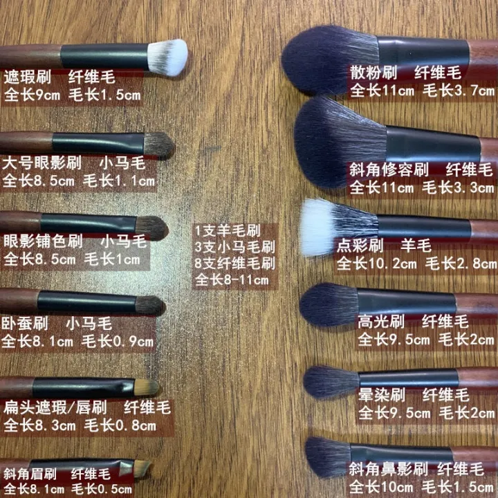 high-end-original-cangzhou-12-mini-makeup-brush-travel-set-portable-pony-hair-stippling-brush-wool-short-rod-eye-shadow-brush