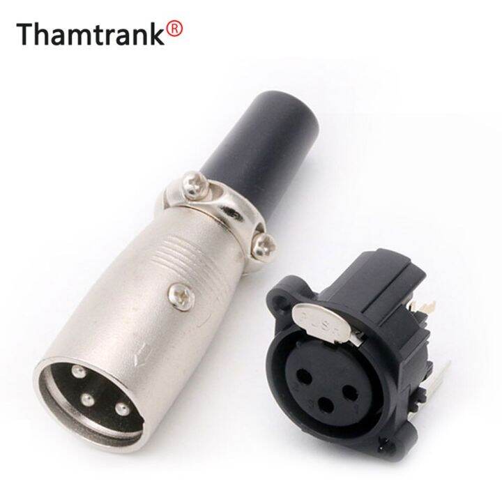 10Pc/5 Pair Xlr Socket Connector XLR 3 Pin Female Jack Male Plug Power