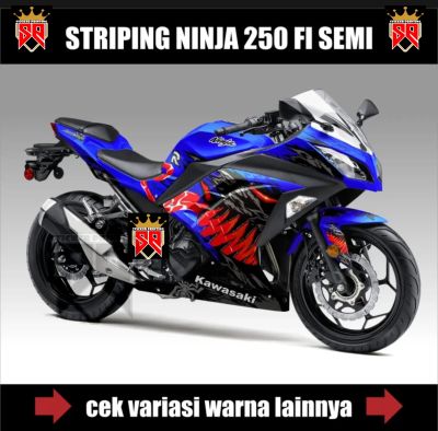 STRIPING VARIASI NINJA 250 FI / DECAL STICKER NINJA FI 250 OLD