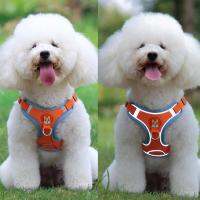 Vest-style dog harness with Reflective Safe chain arnes perro puppies walking dog leash harnais chien dog accessories