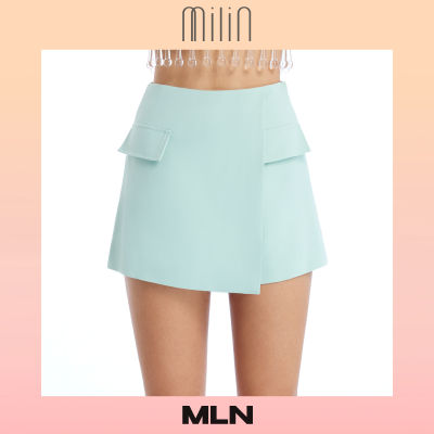 [MILIN] High waist front wrap style shorts กางเกงขาสั้น เอวสูง ป้ายด้านหน้า แต่งฝากระเป๋า Sheryl Shorts / MLN